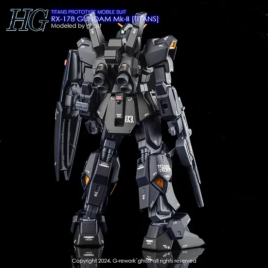 G-Rework HG RX-178 Gundam Mk-II [TITANS] Decals - Image 8