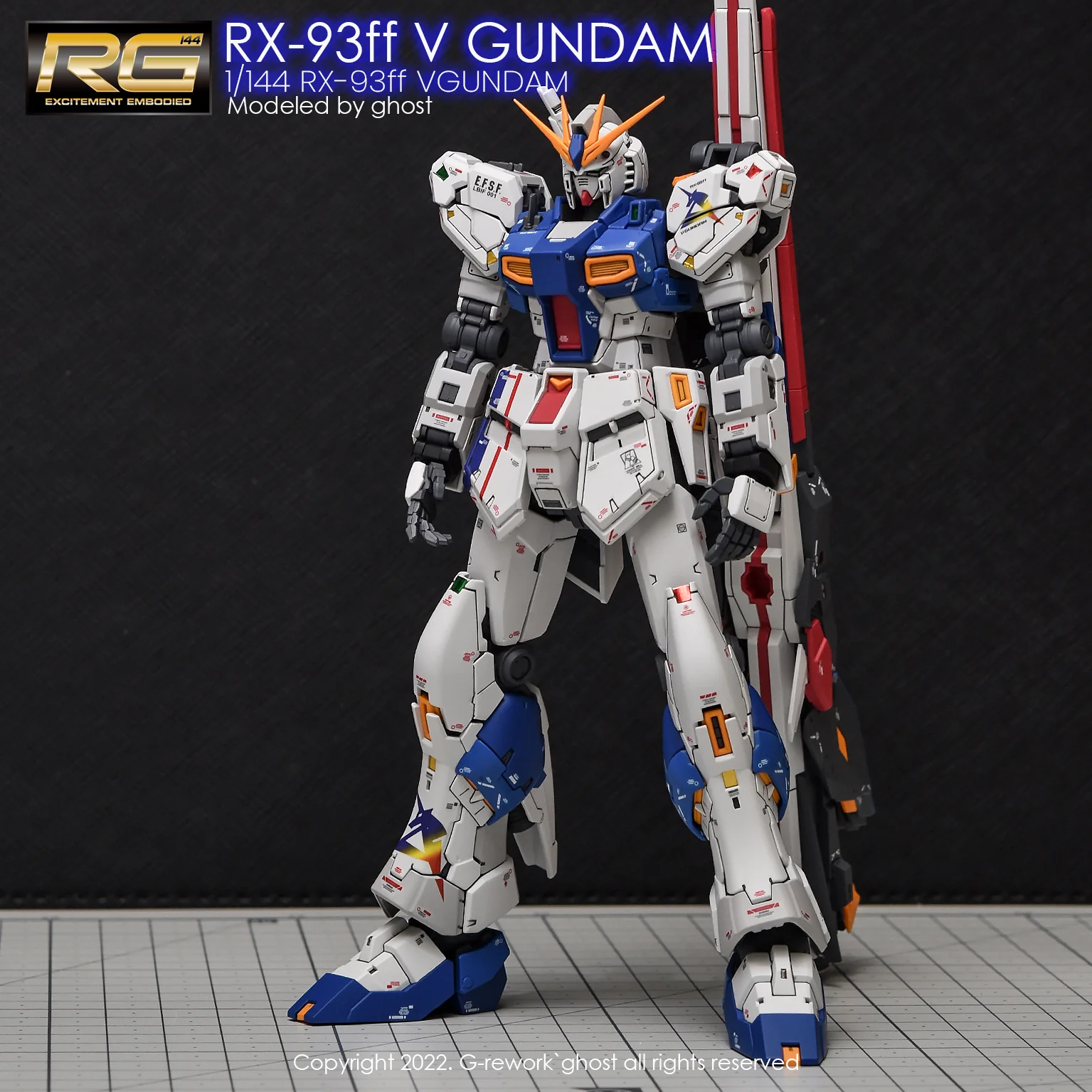 G-Rework RG RX-93FF Nu Gundam (Fukuoka) Decals - Image 8