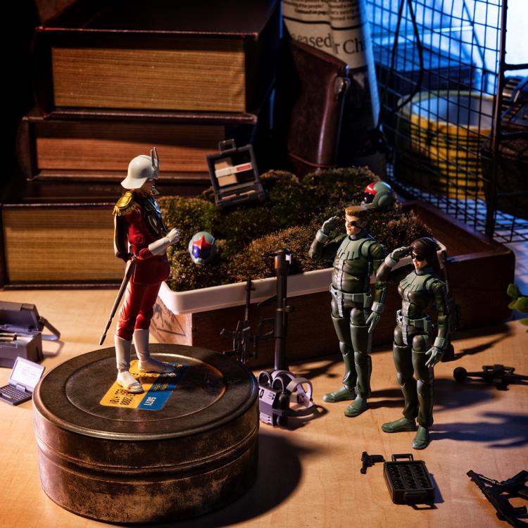 G.M.G. Mobile Suit Gundam Principality of Zeon Infantry Soldier & Char Aznable Figure Set - Image 14