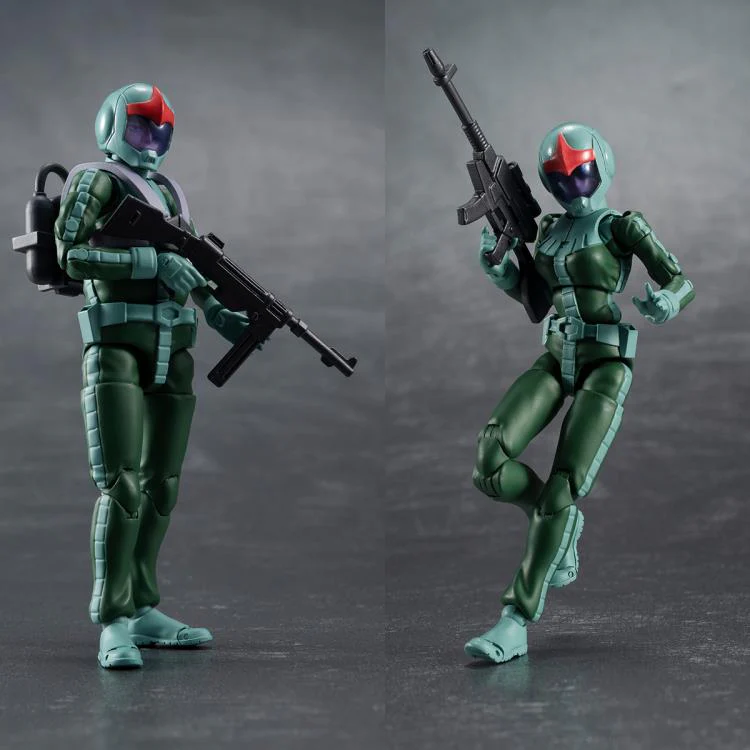G.M.G. Mobile Suit Gundam Principality of Zeon Infantry Soldier & Char Aznable Figure Set - Image 8
