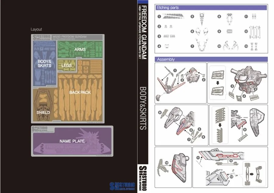 Photo Etch MGSD Freedom Gundam - Image 3