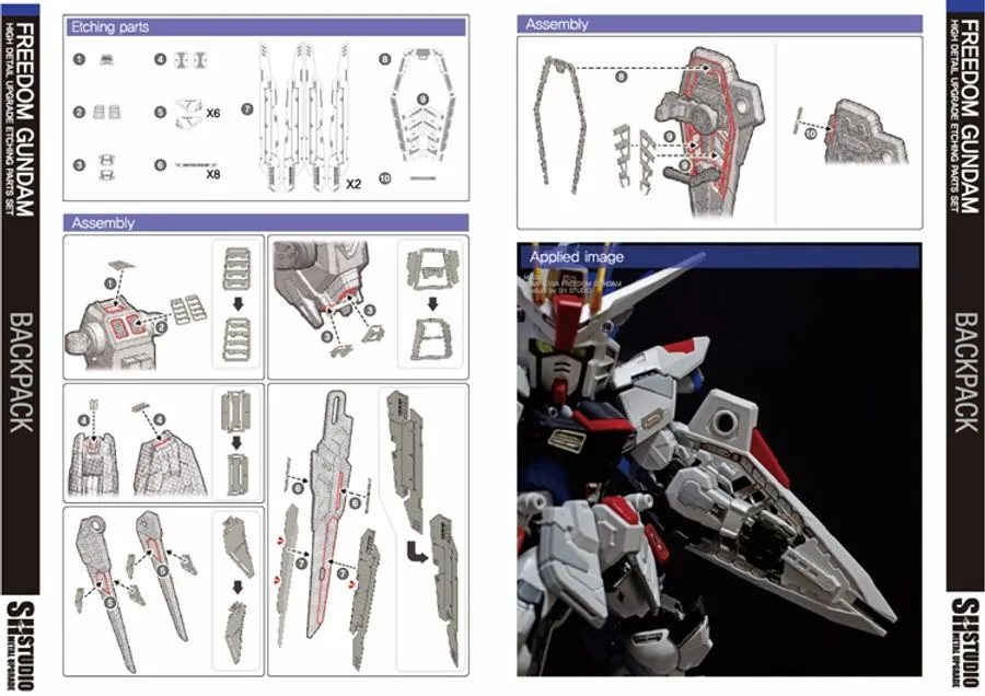 Photo Etch MGSD Freedom Gundam - Image 4