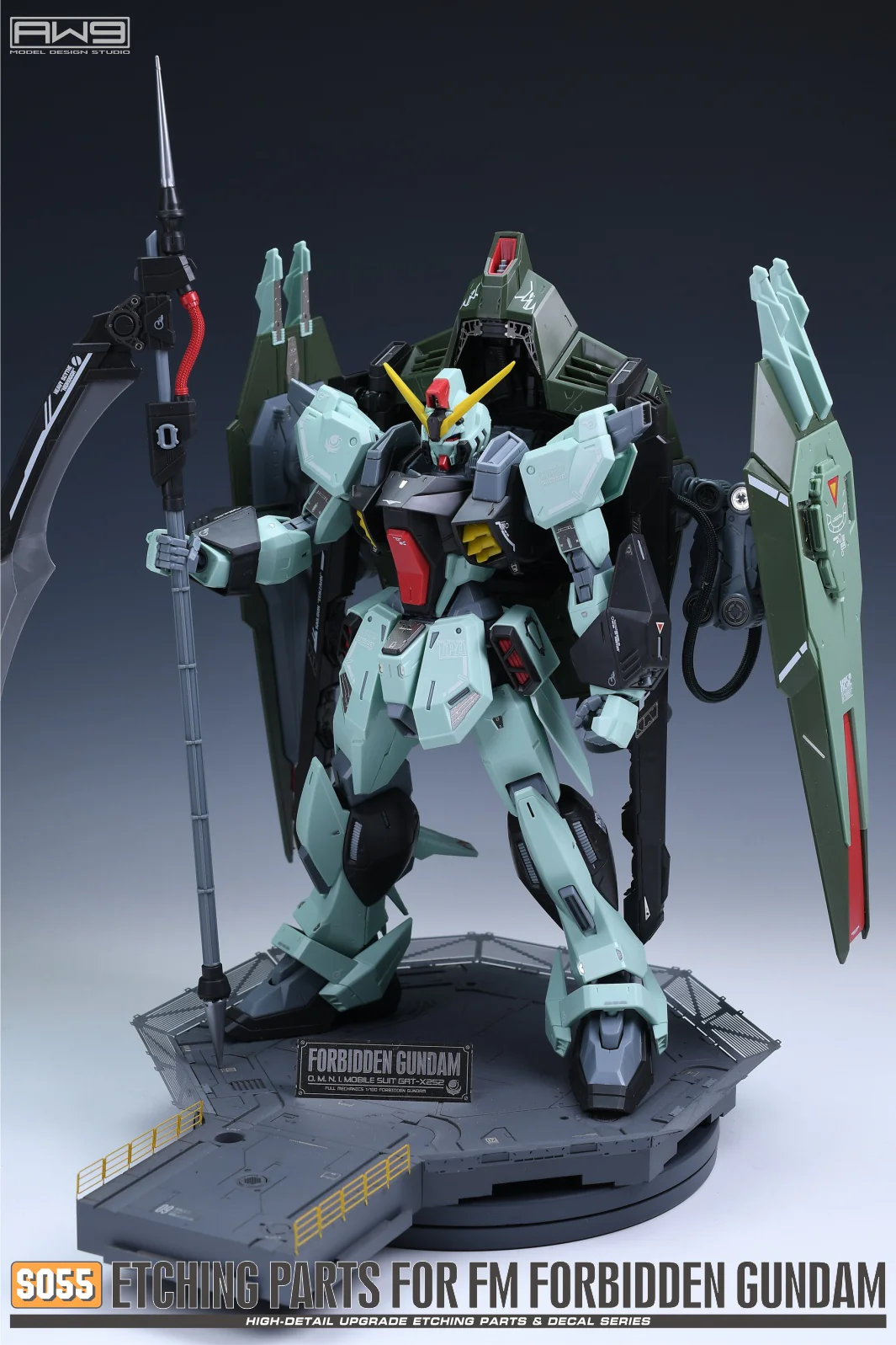 S55 Photo Etch FM 1/100 Forbidden Gundam w/ Decals - Image 4