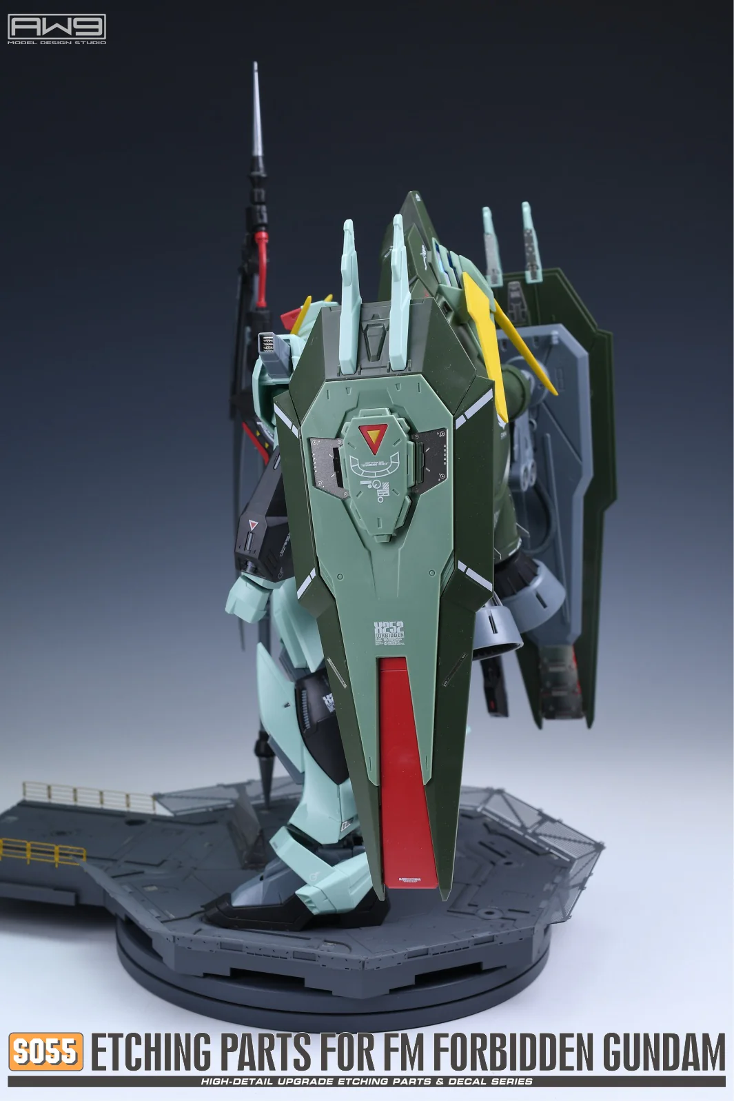 S55 Photo Etch FM 1/100 Forbidden Gundam w/ Decals - Image 6