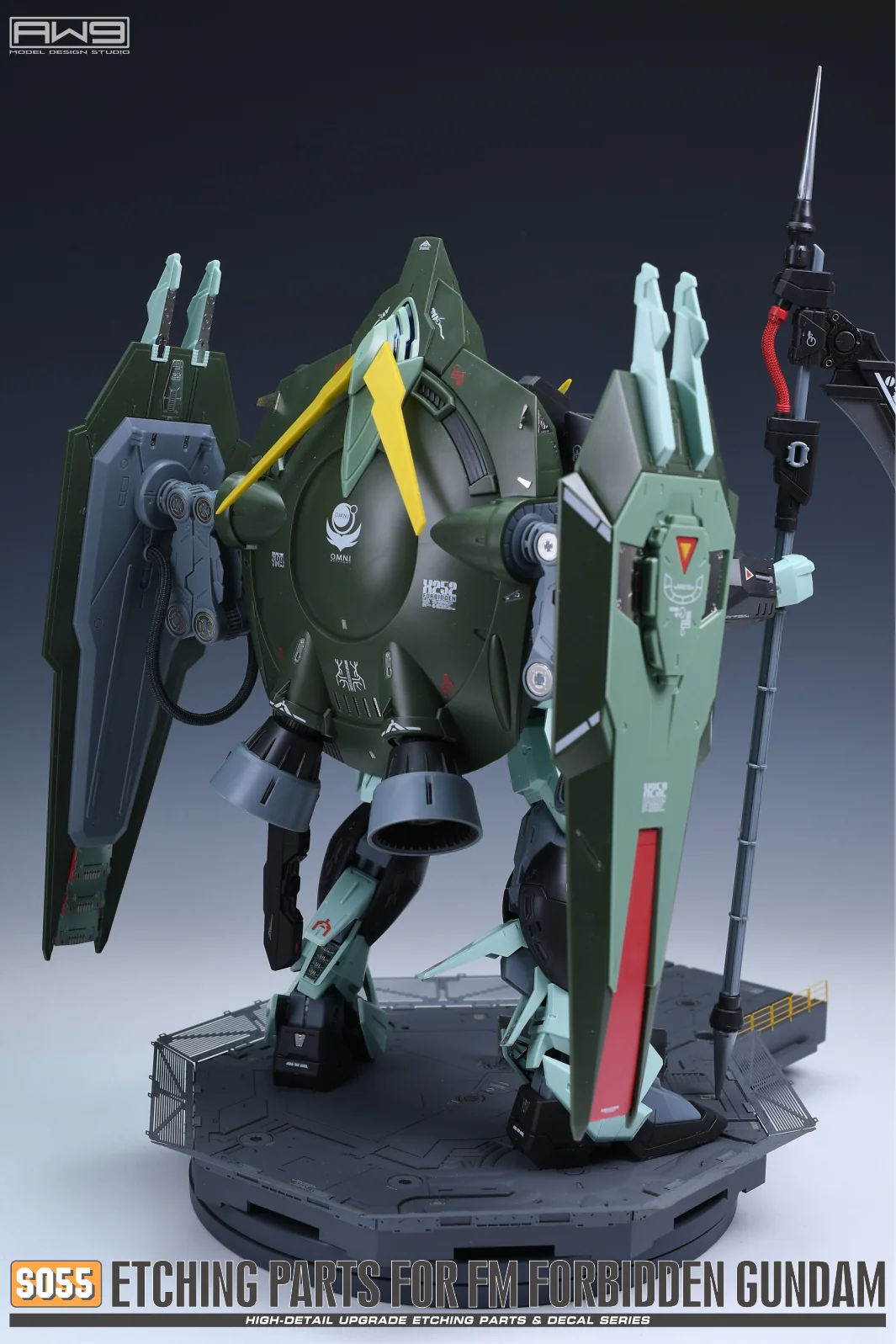 S55 Photo Etch FM 1/100 Forbidden Gundam w/ Decals - Image 8